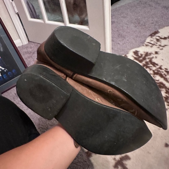 Smoky ladies sz 6 Cowboy Boots brown leather with white embroidery - Picture 11 of 12